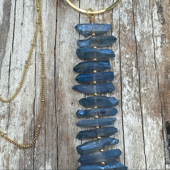 Free People Smokey Quartz Pendant Necklace - Picture 3 of 3